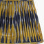 Suri 30 cm Navy and Yellow Ikat Patterned Mushroom Pleat Tapered Lampshade