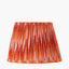 Suri 30 cm Pink and Orange Ikat Patterned Mushroom Pleat Tapered Lampshade