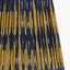 Suri 35 cm Navy and Yellow Ikat Patterned Mushroom Pleat Tapered Lampshade