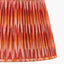 Suri 40 cm Pink and Orange Ikat Patterned Mushroom Pleat Tapered Lampshade