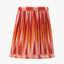 Suri 14cm Pink and Orange Ikat Patterned Mushroom Pleat Tall Tapered Candle Clip Lampshade