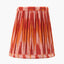 Suri 14cm Pink and Orange Ikat Patterned Mushroom Pleat Tall Tapered Candle Clip Lampshade