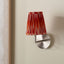 Suri 14cm Pink and Orange Ikat Patterned Mushroom Pleat Tall Tapered Candle Clip Lampshade
