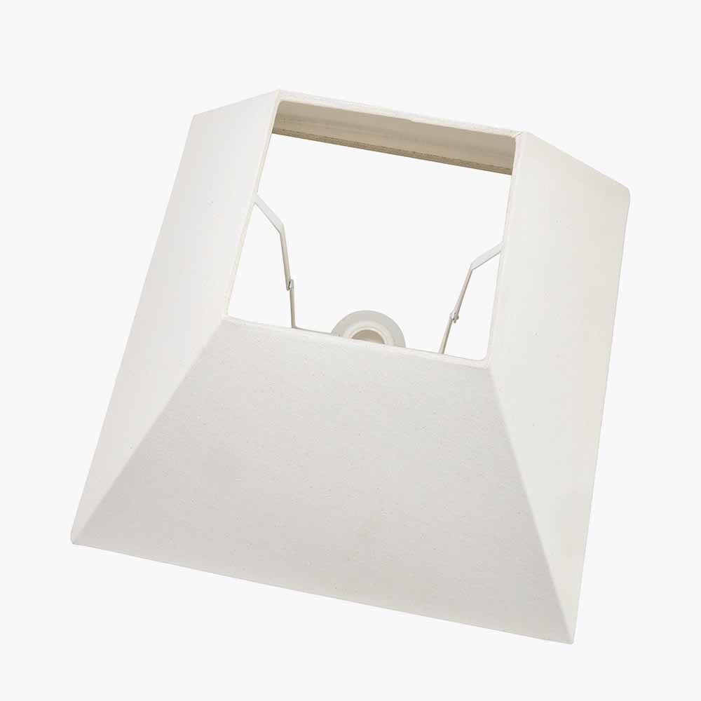 Pyramid 35cm Cream Cotton Tapered Square Lampshade