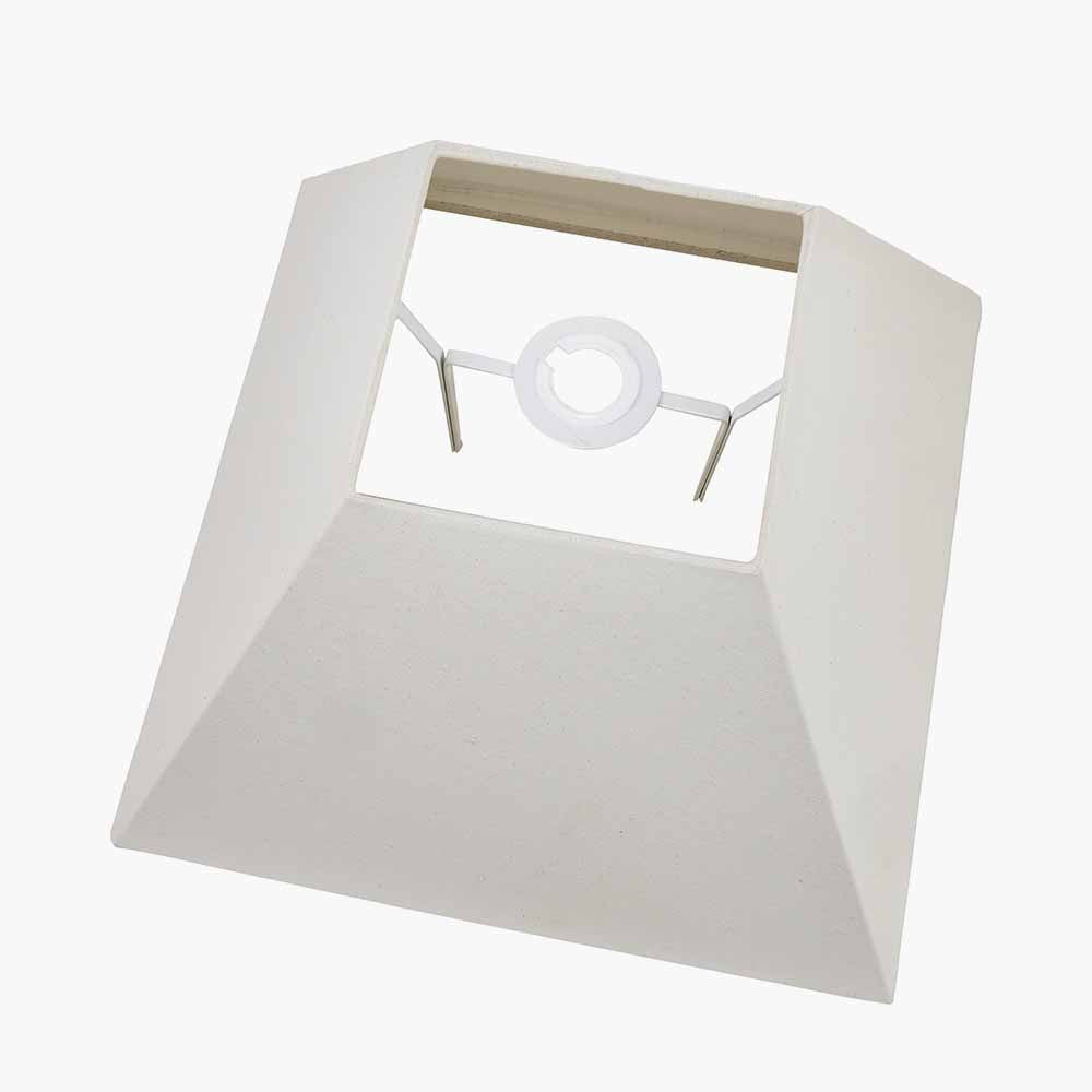 Pyramid 35cm Cream Cotton Tapered Square Lampshade
