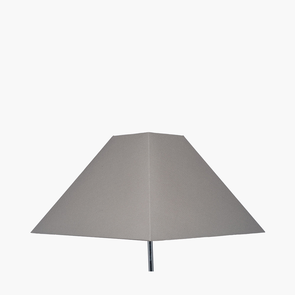 Pyramid 40cm Steel Grey Cotton Tapered Square Shade