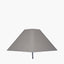 Pyramid 40cm Steel Grey Cotton Tapered Square Shade