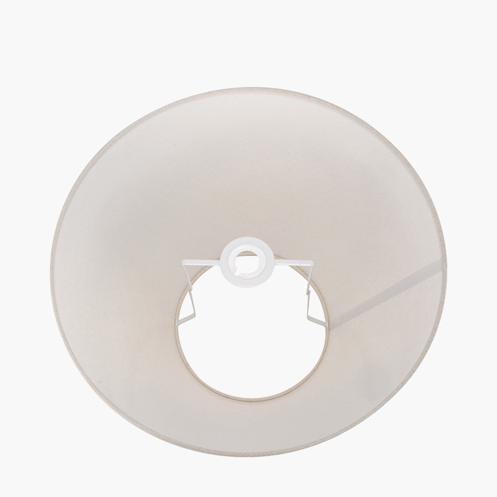 Seychelles 45cm Cream Slubby Cotton Empire Lampshade