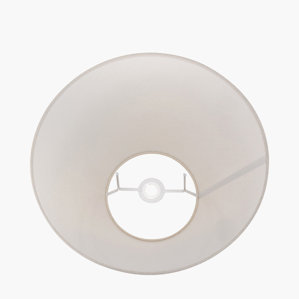 Seychelles 45cm Cream Slubby Cotton Empire Lampshade