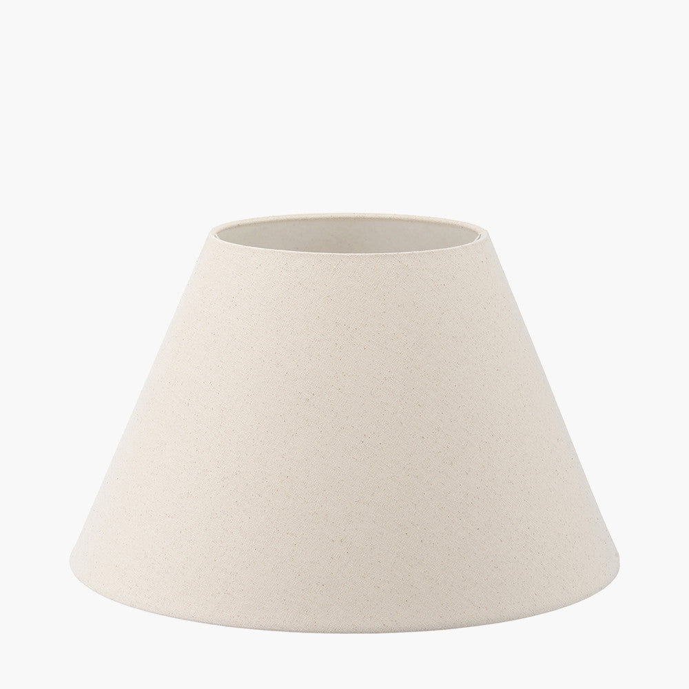 Seychelles 50cm Cream Slubby Cotton Empire Lampshade