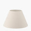 Seychelles 50cm Cream Slubby Cotton Empire Lampshade