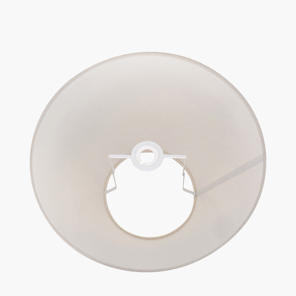 Seychelles 50cm Cream Slubby Cotton Empire Lampshade