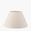 Seychelles 55cm Cream Slubby Cotton Empire Lampshade