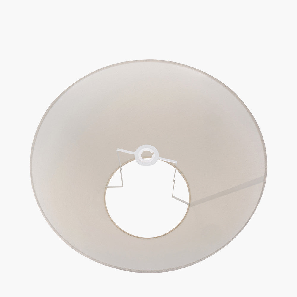 Seychelles 55cm Cream Slubby Cotton Empire Lampshade