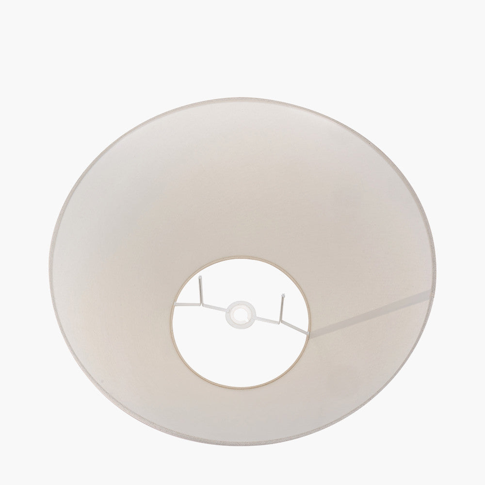 Seychelles 55cm Cream Slubby Cotton Empire Lampshade