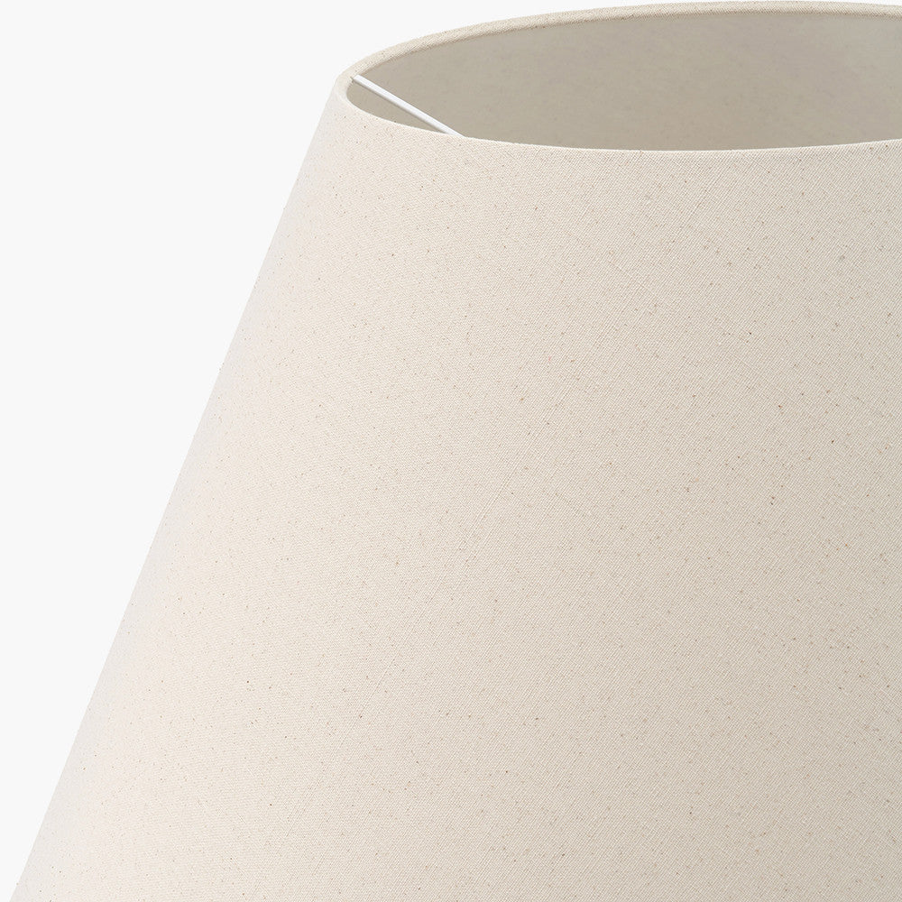 Seychelles 55cm Cream Slubby Cotton Empire Lampshade