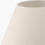 Seychelles 55cm Cream Slubby Cotton Empire Lampshade