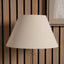 Seychelles 55cm Cream Slubby Cotton Empire Lampshade