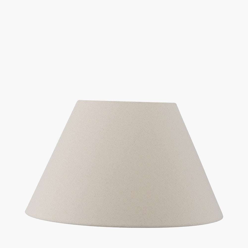Seychelles 60cm Cream Slubby Cotton Empire Lampshade