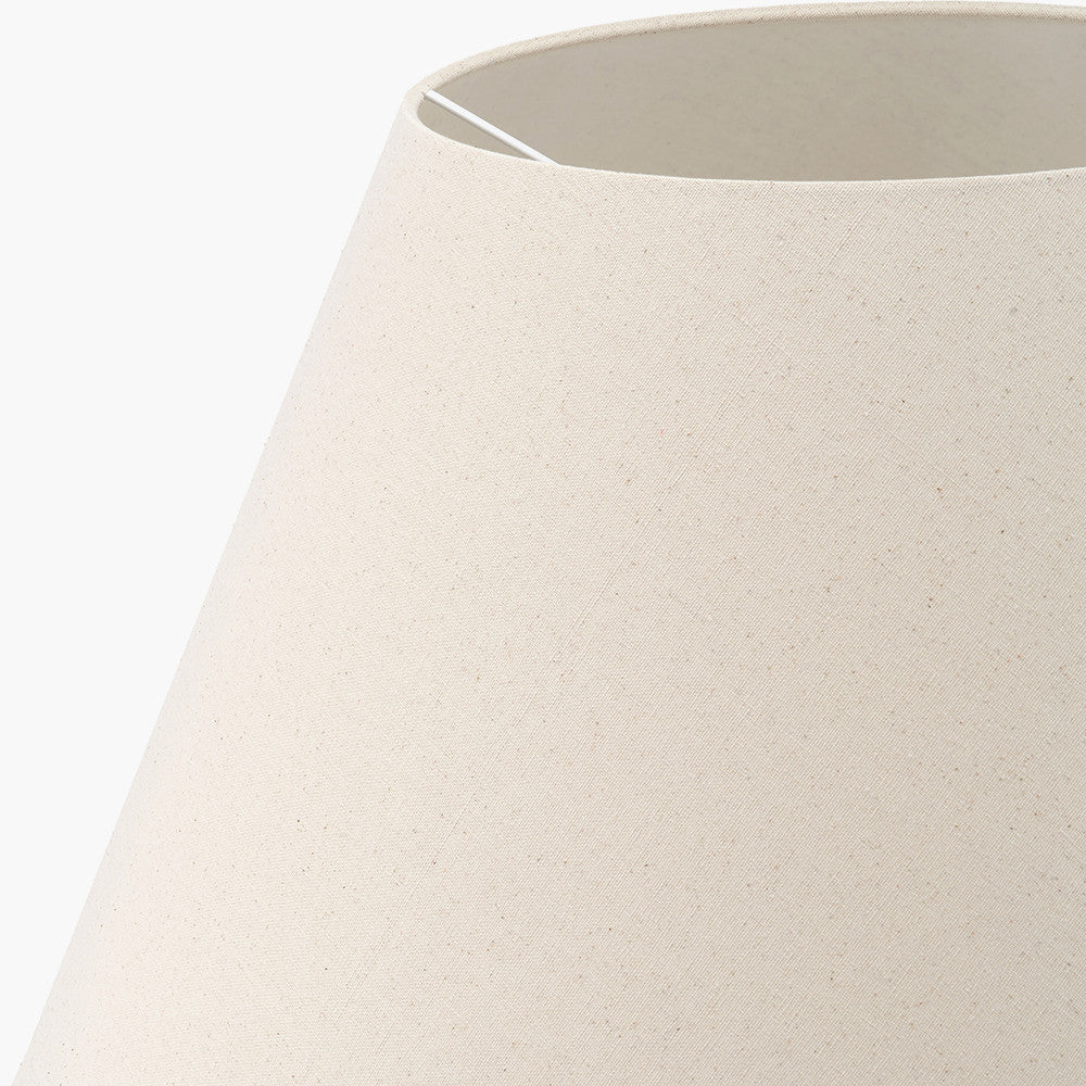 Seychelles 60cm Cream Slubby Cotton Empire Lampshade