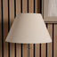 Seychelles 60cm Cream Slubby Cotton Empire Lampshade