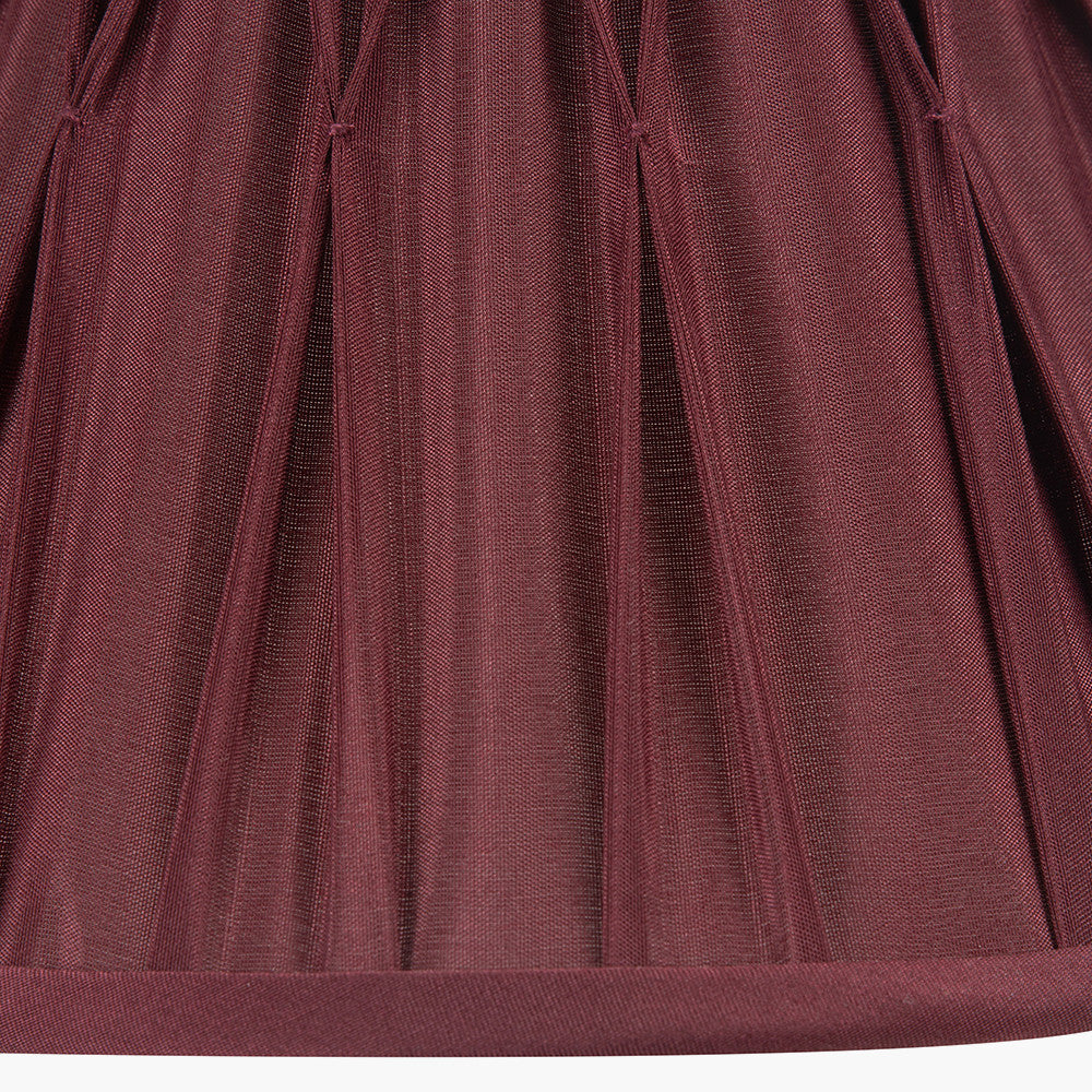 Garbo 25cm Mulberry Silk Mix Pinch Pleat Tapered Lampshade