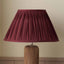 Garbo 25cm Mulberry Silk Mix Pinch Pleat Tapered Lampshade
