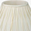 Garbo 35cm Cream Silk Mix Pinch Pleat Tapered Lampshade