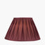Garbo 35cm Mulberry Silk Mix Pinch Pleat Tapered Lampshade