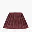Garbo 35cm Mulberry Silk Mix Pinch Pleat Tapered Lampshade