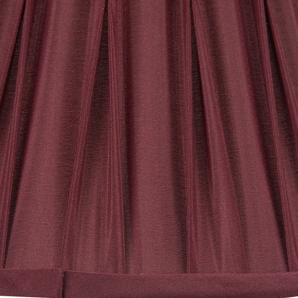 Garbo 35cm Mulberry Silk Mix Pinch Pleat Tapered Lampshade