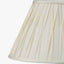 Garbo 40cm Cream Polysilk Pinch Pleat Shade