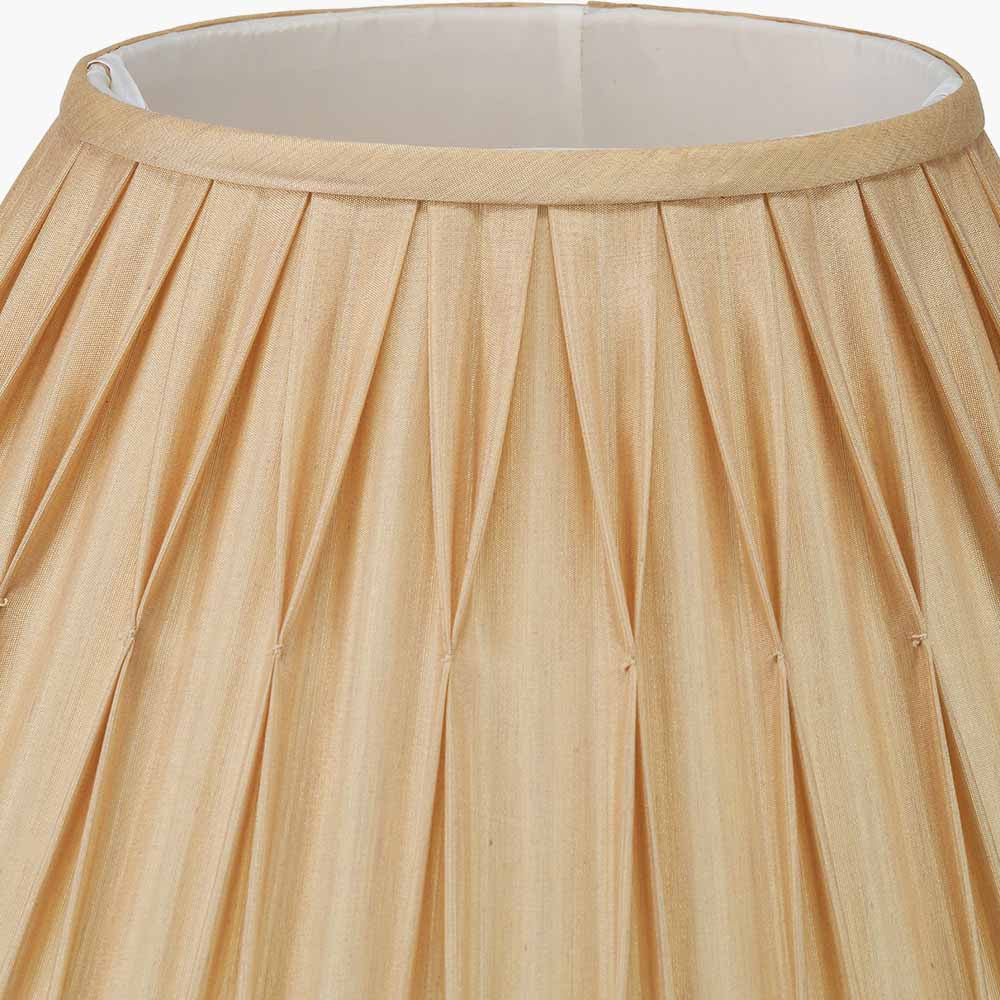 Garbo 40cm Gold Polysilk Pinch Pleat Shade