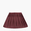 Garbo 40cm Mulberry Silk Mix Pinch Pleat Tapered Lampshade