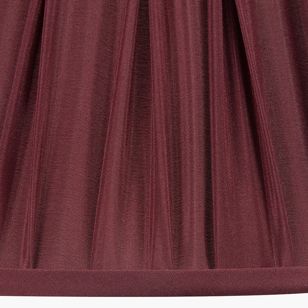 Garbo 40cm Mulberry Silk Mix Pinch Pleat Tapered Lampshade
