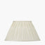 Garbo 45cm Cream Silk Mix Pinch Pleat Tapered Lampshade