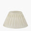 Garbo 45cm Cream Silk Mix Pinch Pleat Tapered Lampshade