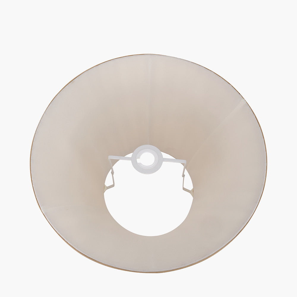 Garbo 45cm Gold Silk Mix Pinch Pleat Tapered Lampshade
