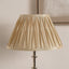 Garbo 45cm Gold Silk Mix Pinch Pleat Tapered Lampshade