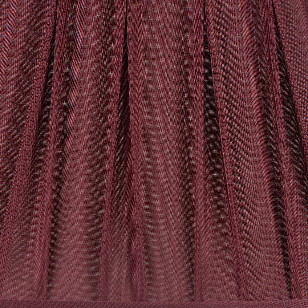 Garbo 45cm Mulberry Silk Mix Pinch Pleat Tapered Lampshade
