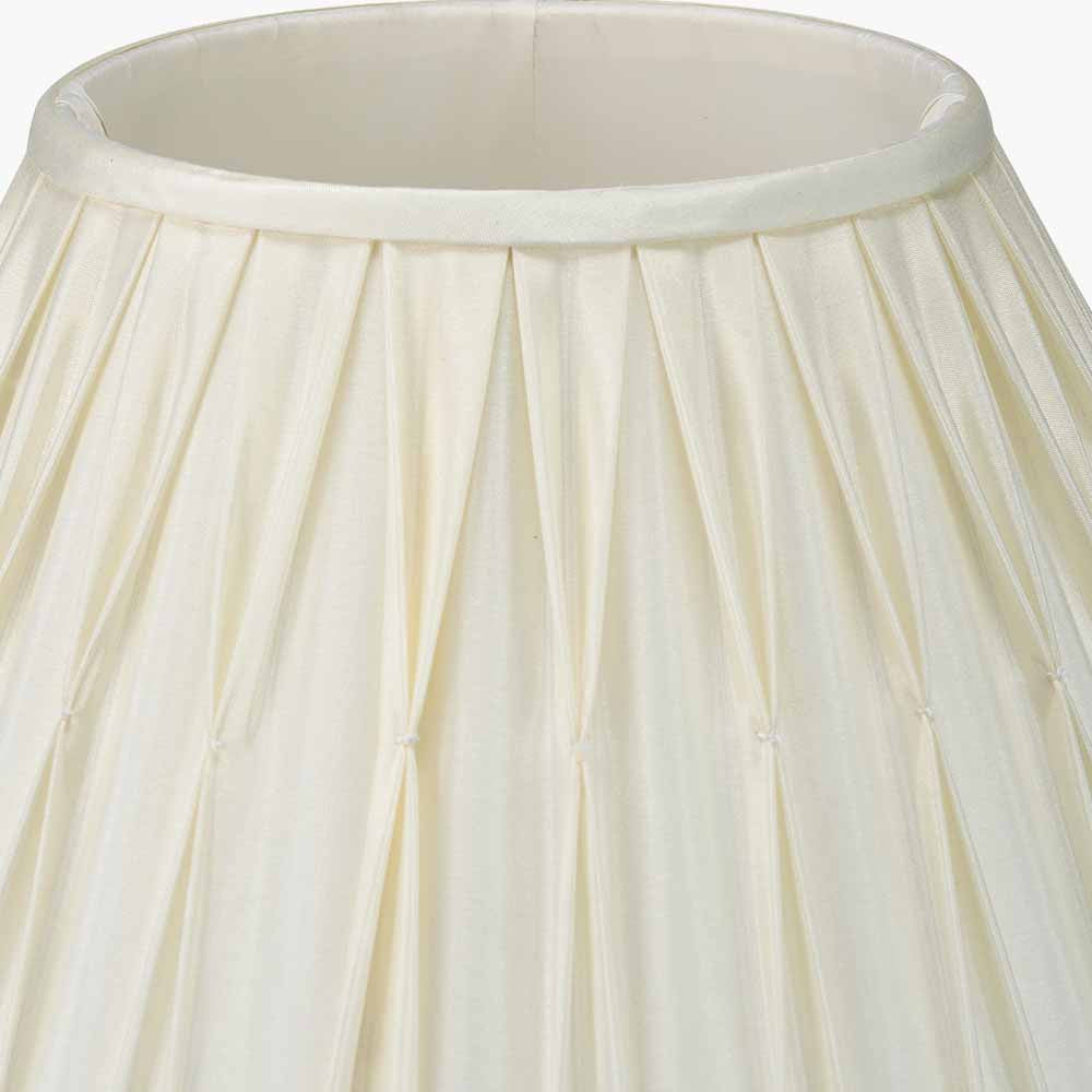 Garbo 50cm Cream Polysilk Pinch Pleat Shade