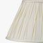 Garbo 50cm Cream Polysilk Pinch Pleat Shade