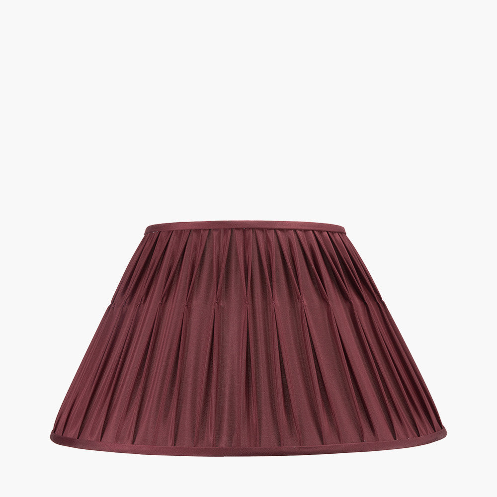 Garbo 50cm Mulberry Silk Mix Pinch Pleat Tapered Lampshade