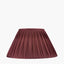 Garbo 50cm Mulberry Silk Mix Pinch Pleat Tapered Lampshade