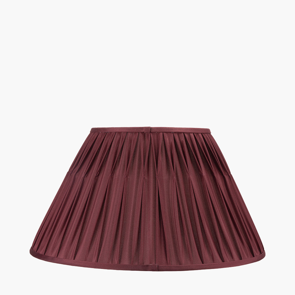 Garbo 50cm Mulberry Silk Mix Pinch Pleat Tapered Lampshade