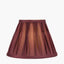 Garbo 20cm Mulberry Silk Mix Pinch Pleat Tapered Lampshade