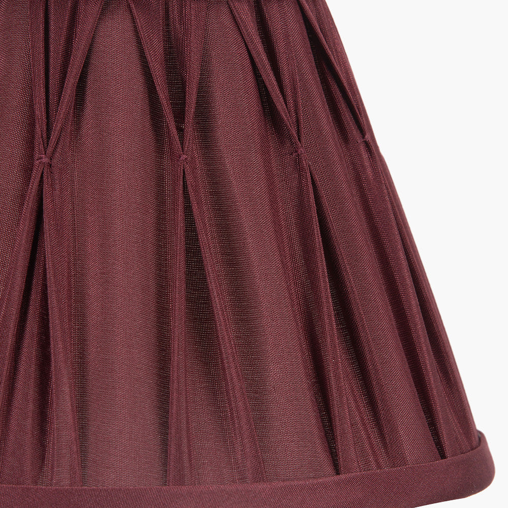 Garbo 20cm Mulberry Silk Mix Pinch Pleat Tapered Lampshade