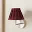 Garbo 20cm Mulberry Silk Mix Pinch Pleat Tapered Lampshade