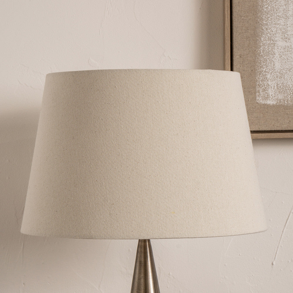 Coast 60cm Cream Calico Tapered Lampshade
