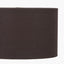 Lino 25cm Bitter Chocolate Self Lined Linen Cylinder Lampshade